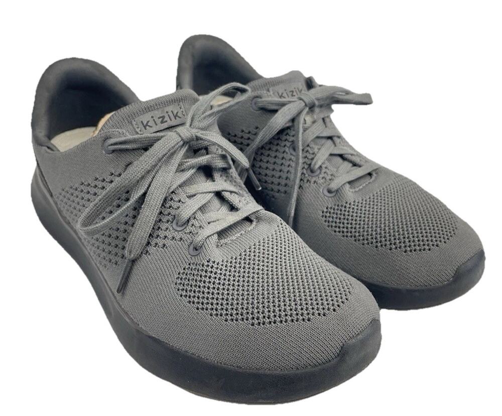 Kizik Lima Sneakers Men Size 8 Grey Hands-Free Slip On Walking Shoes DLIMGT05